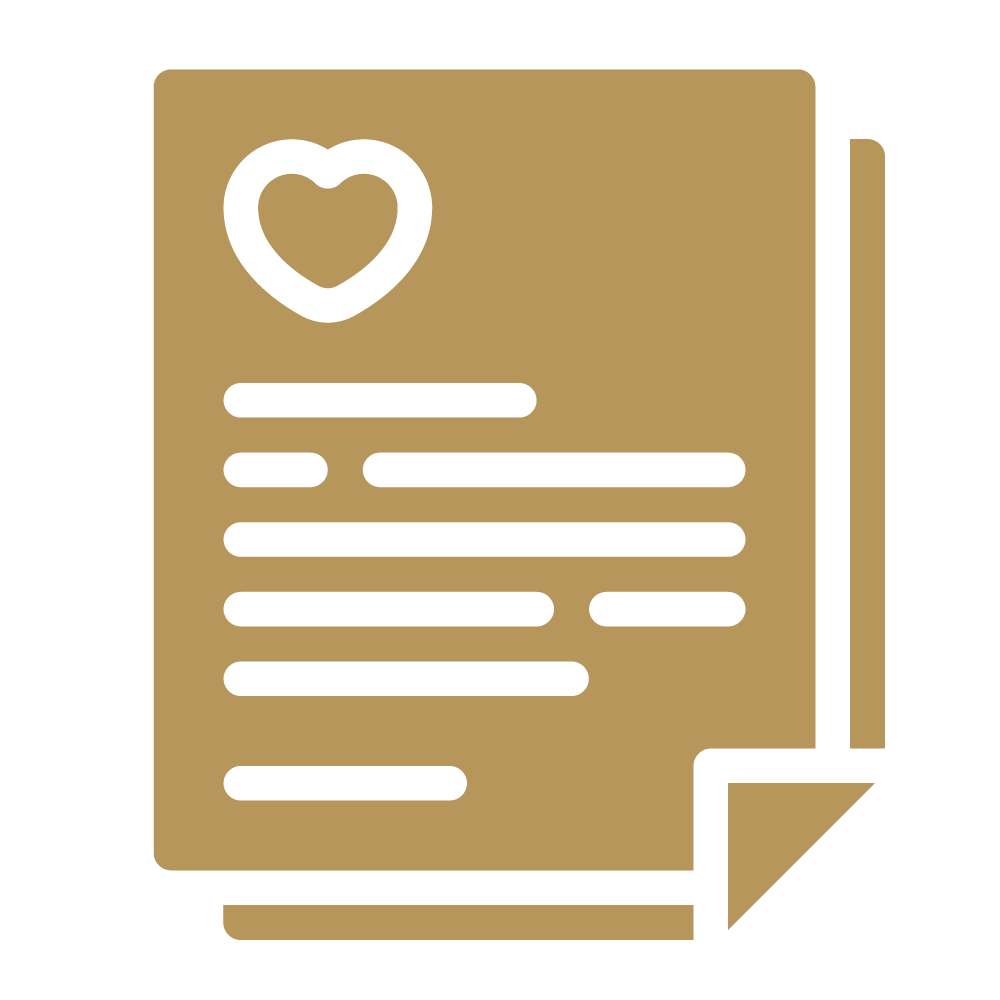 gold page in transparent background