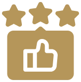 gold thumbs up icon